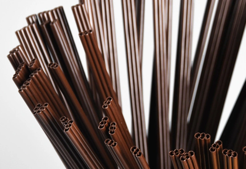 Degradable PLA Three-Hole Coffee Straw