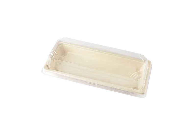 Sugarcane Pulp Tray With Lid