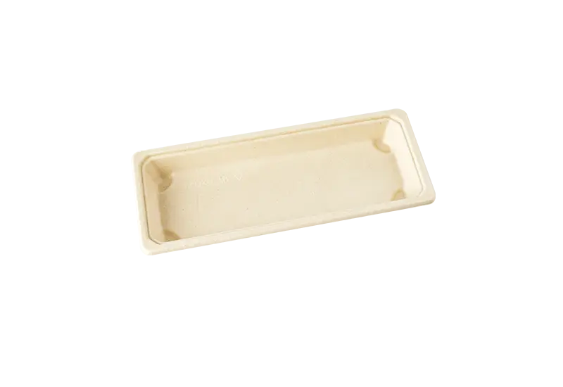 Sugarcane Pulp Tray With Lid