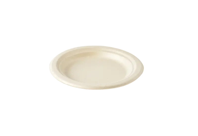 5-Inch Sugarcane Pulp Round Tray