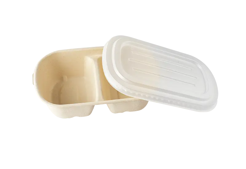 Two Food Packaging Containers With Identical Compartments