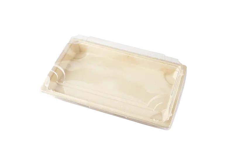 Biodegradable Sugarcane Pulp Tray With Lid