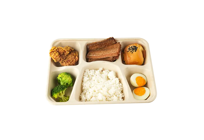 6 Compartments Food Containers With Lid