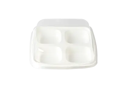 4-compartment Dessert Plastic Box