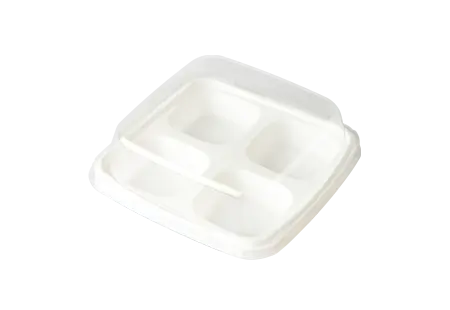 4-compartment Dessert Plastic Box