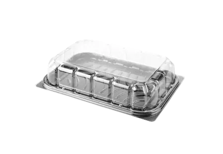 Black Large Plastic Box With PET Clear Lid