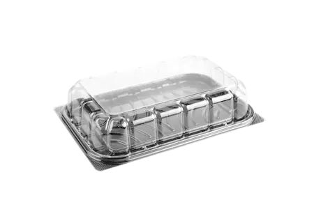 Black Large Plastic Box With PET Clear Lid