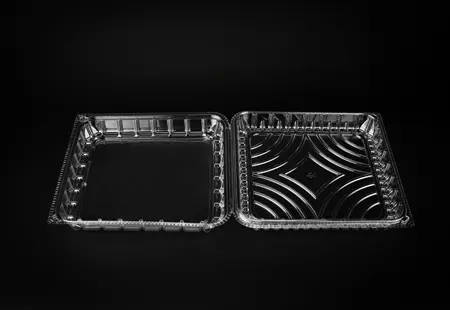 Clamshell Clear PET Container For Bakery