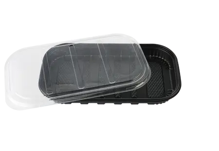 PP Black Container With PET Lid