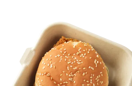 600ml Bagasse Pulp Clamshell Hamburger Box