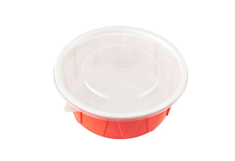 390ml Red And White Lunch Bowl