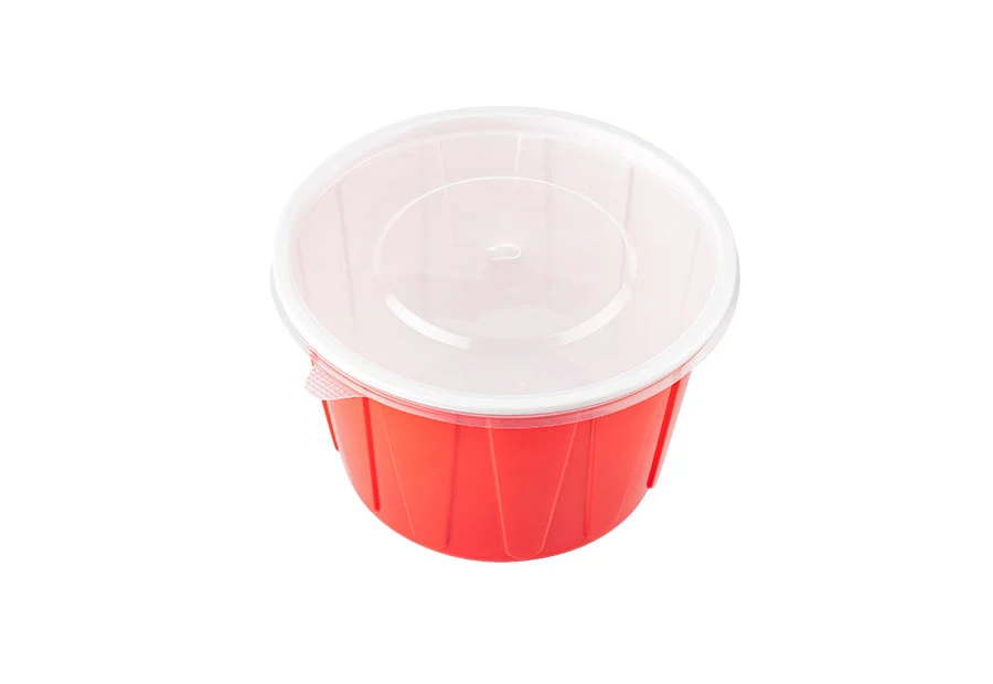 550ml Red And White Lunch Bowl