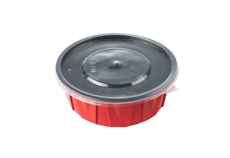 600ml Red And Black Lunch Bowl