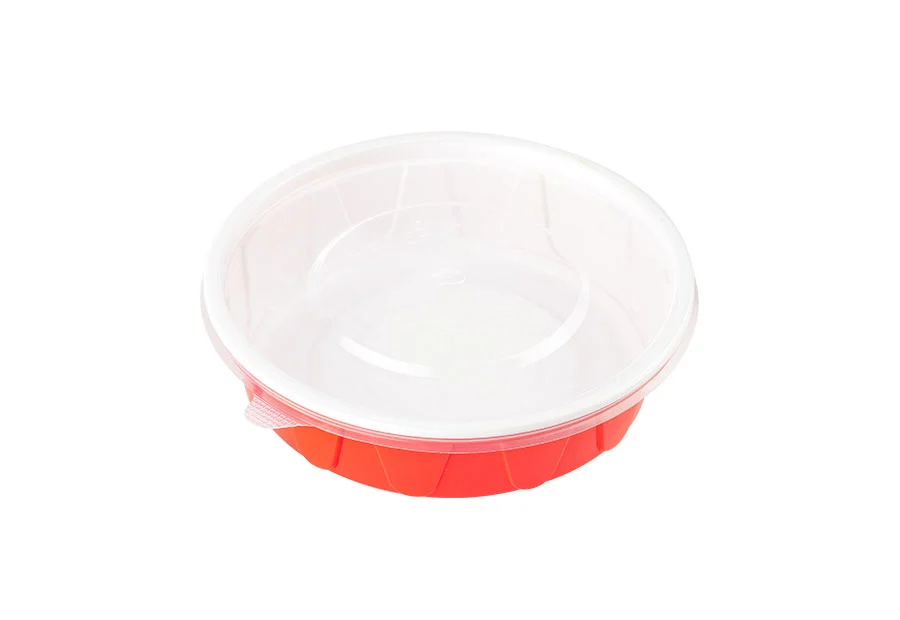 600ml Red And White Lunch Bowl