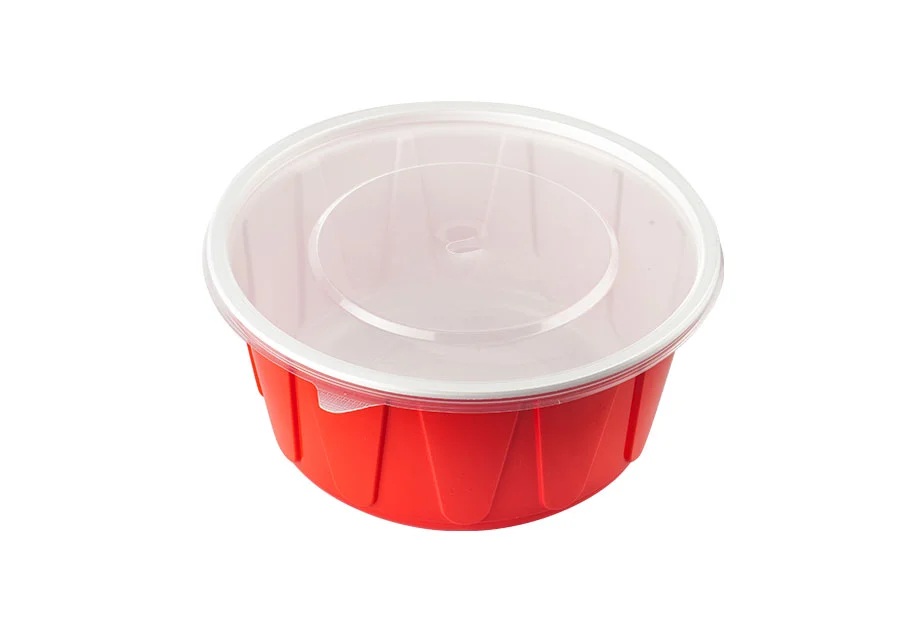 700ml Red And White Lunch Bowl