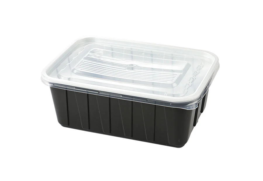 Black Large Plastic Lunch Box