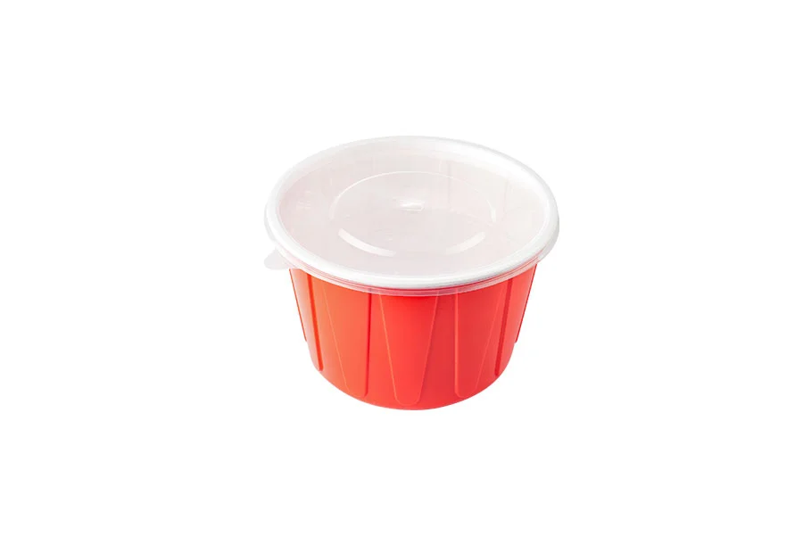 360ml Red And White Lunch Bowl