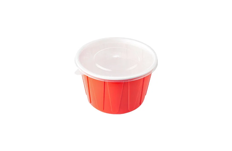 360ml Red And White Lunch Bowl