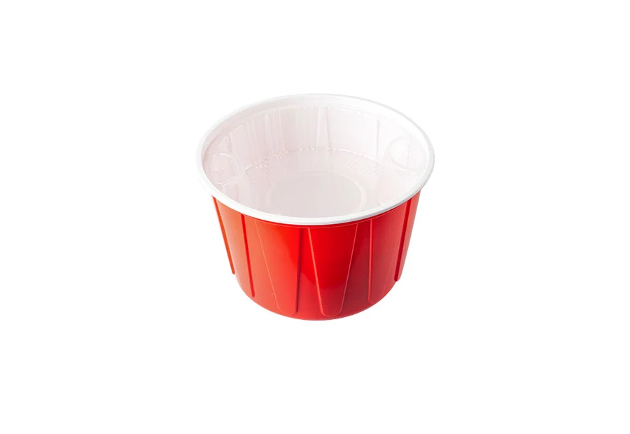 360ml Red And White Lunch Bowl