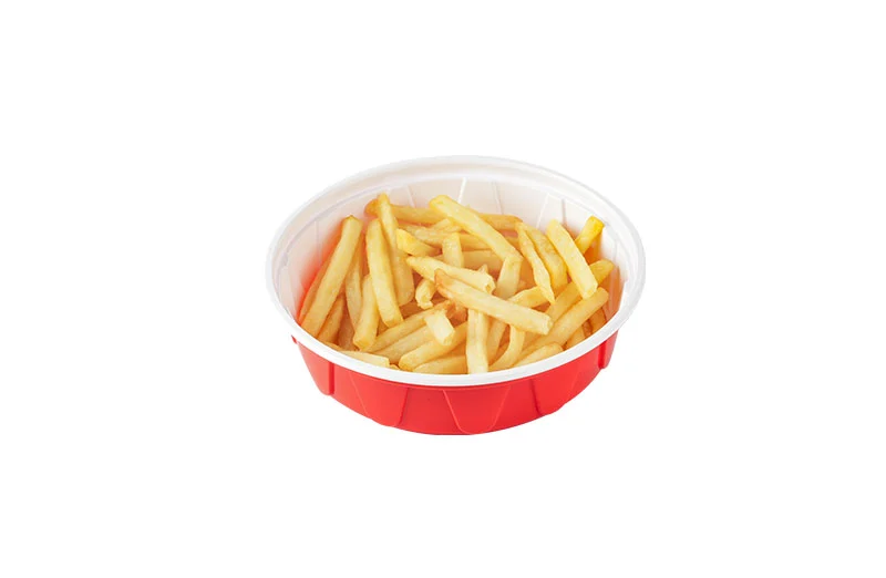 390ml Red And White Lunch Bowl