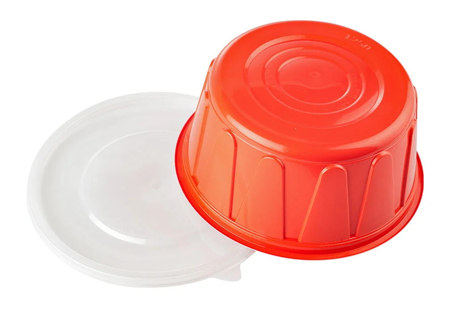 1000ml Red And White Lunch Bowl