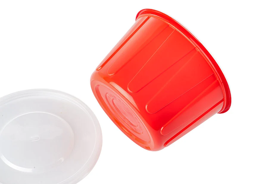 1500ml Red And White Lunch Bowl