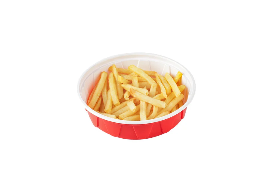 390ml Red And White Lunch Bowl