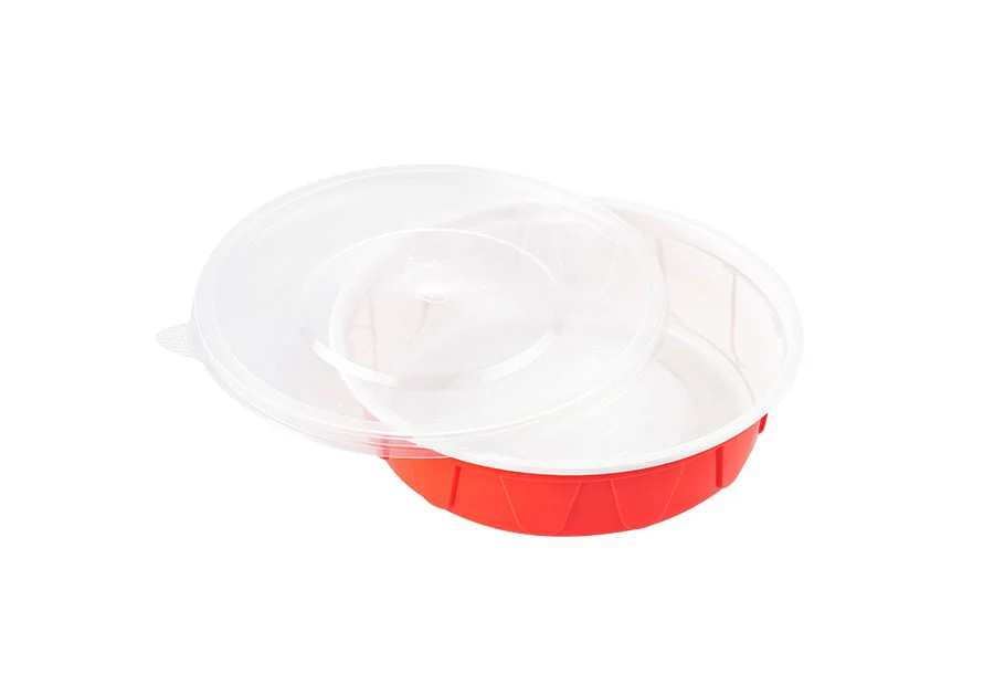 390ml Red And White Lunch Bowl