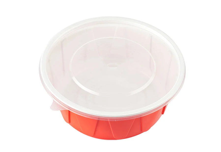 390ml Red And White Lunch Bowl