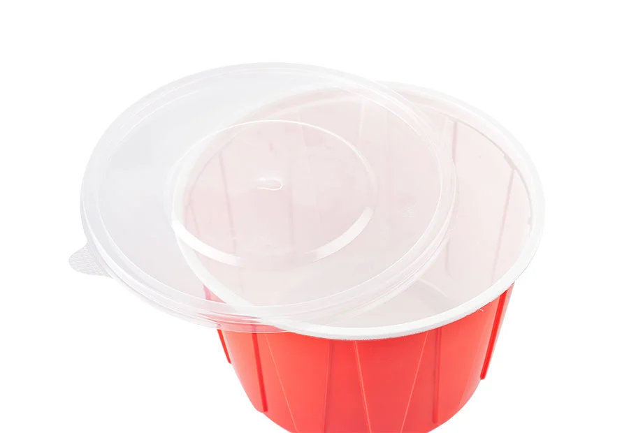 550ml Red And White Lunch Bowl