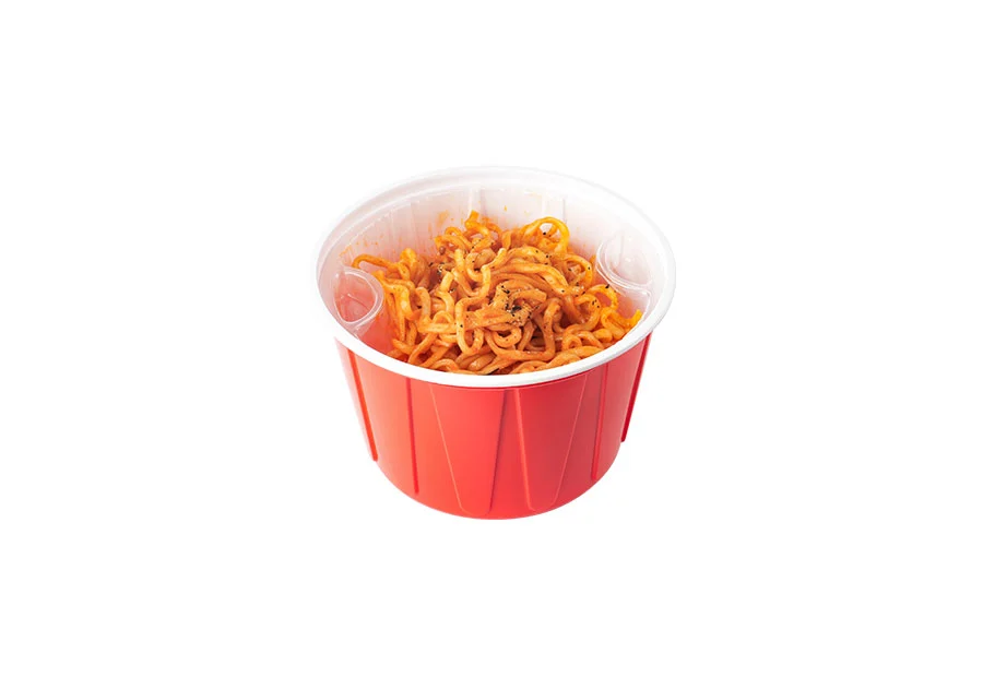 550ml Red And White Lunch Bowl