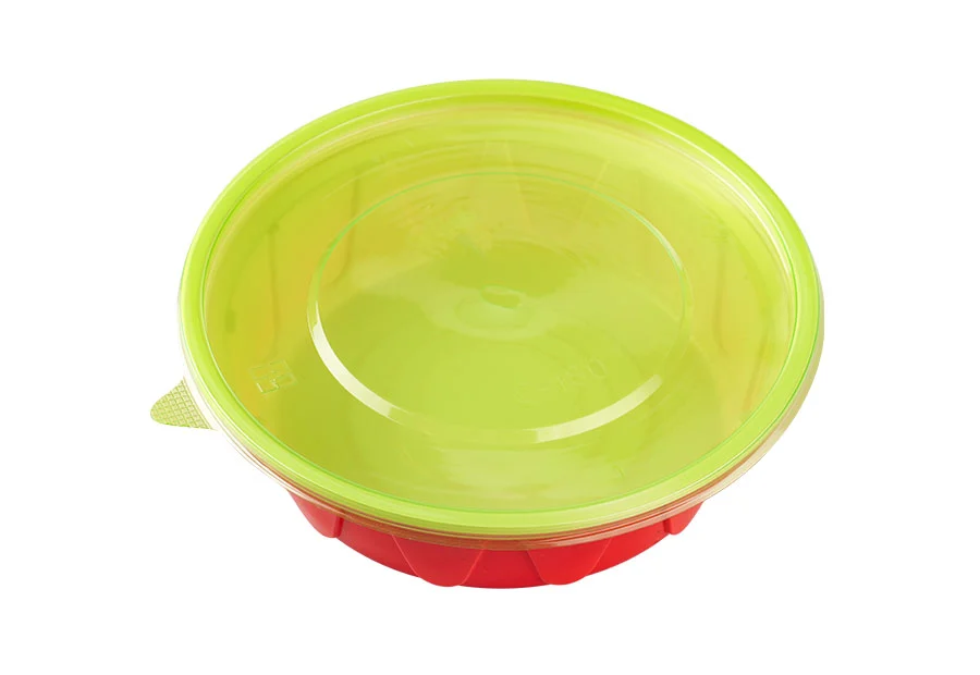 600ml Red And White Lunch Bowl