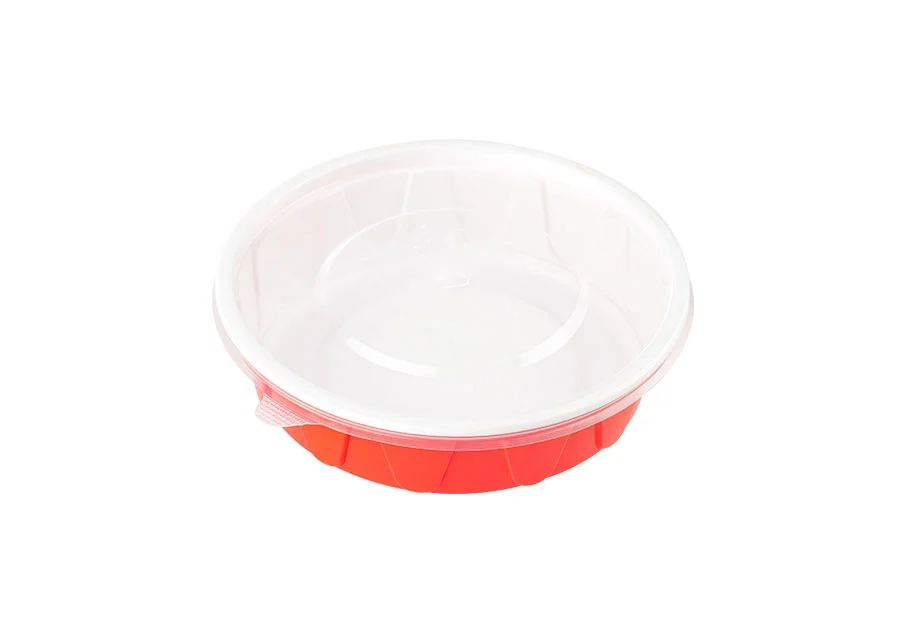 600ml Red And White Lunch Bowl