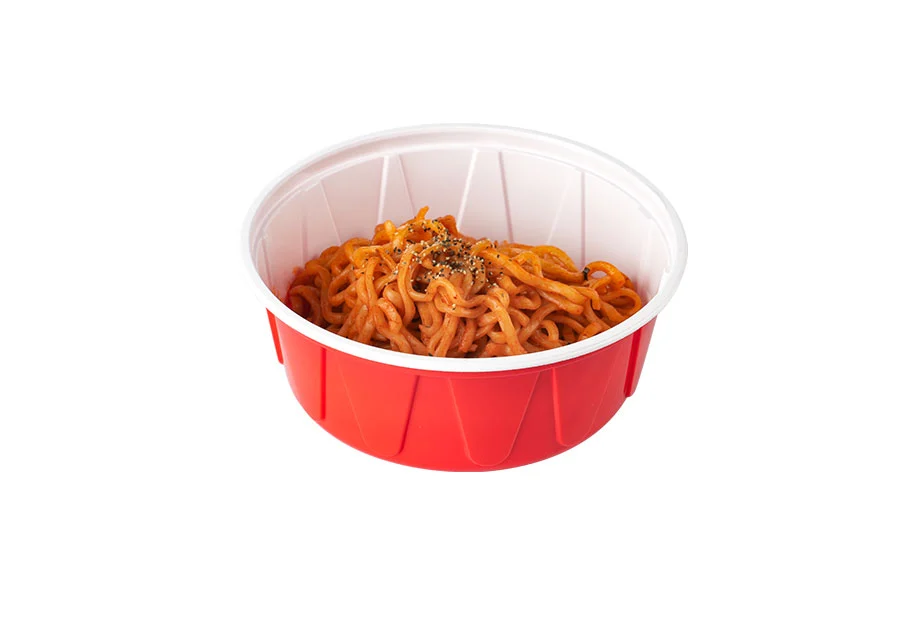 700ml Red And White Lunch Bowl