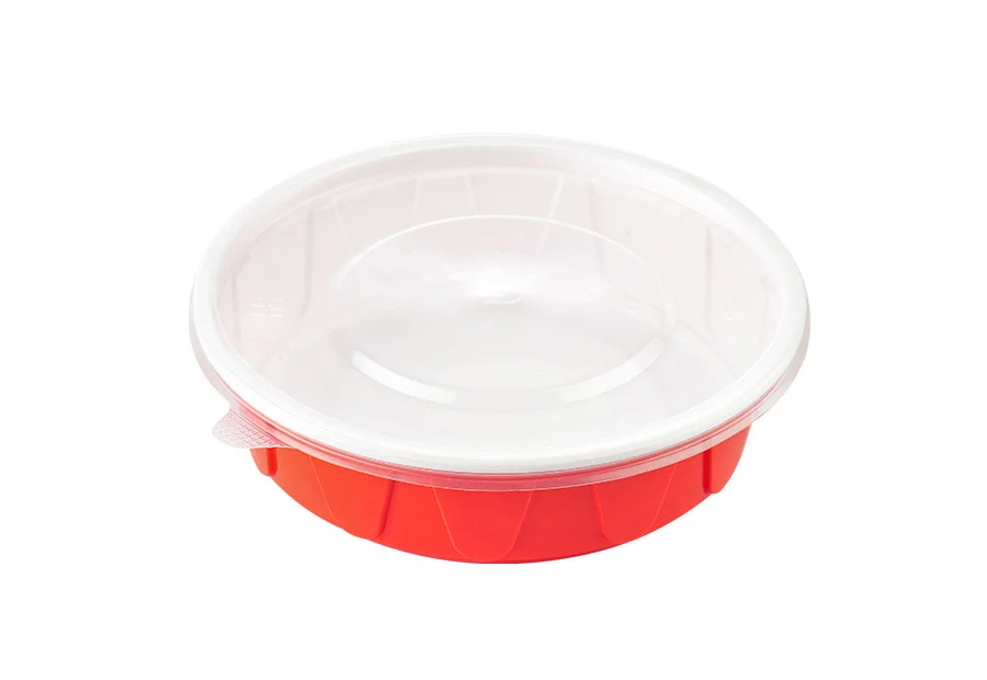 700ml Red And White Lunch Bowl