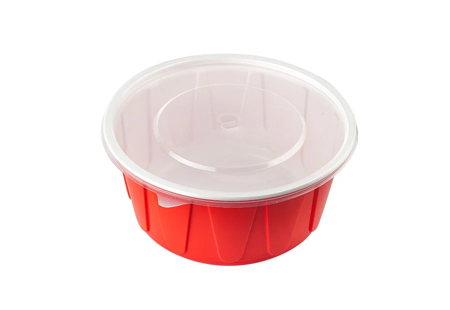 700ml Red And White Lunch Bowl