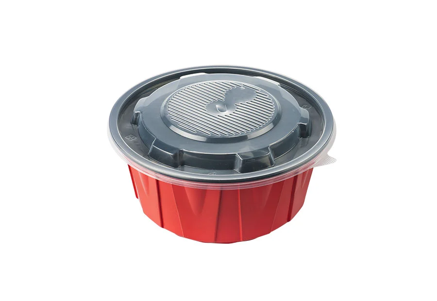 1250ml Red And Black Lunch Bowl