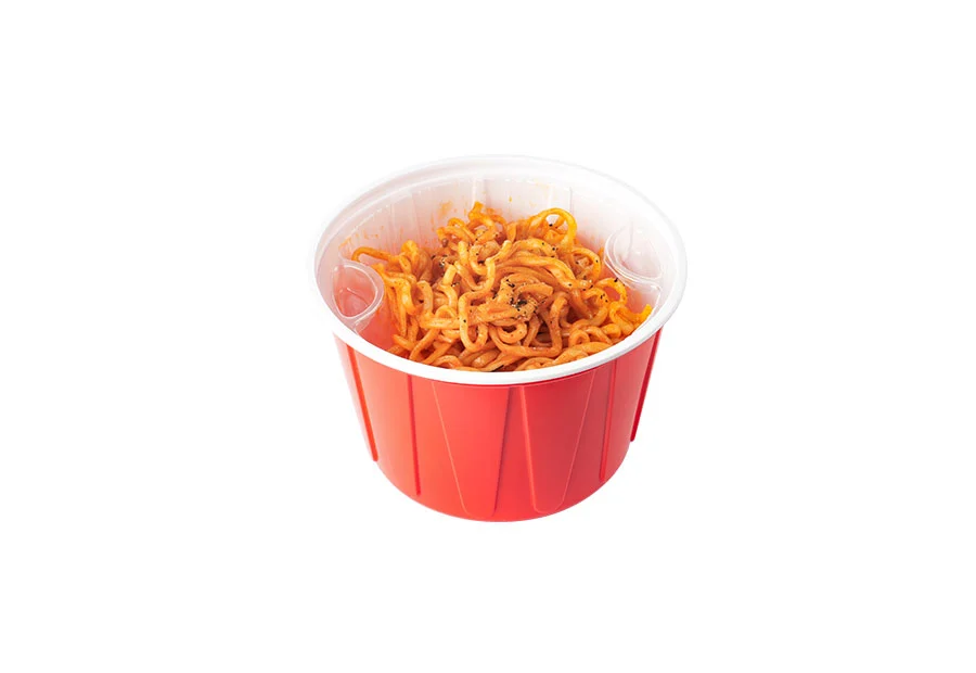 1750ml Red And White Lunch Bowl