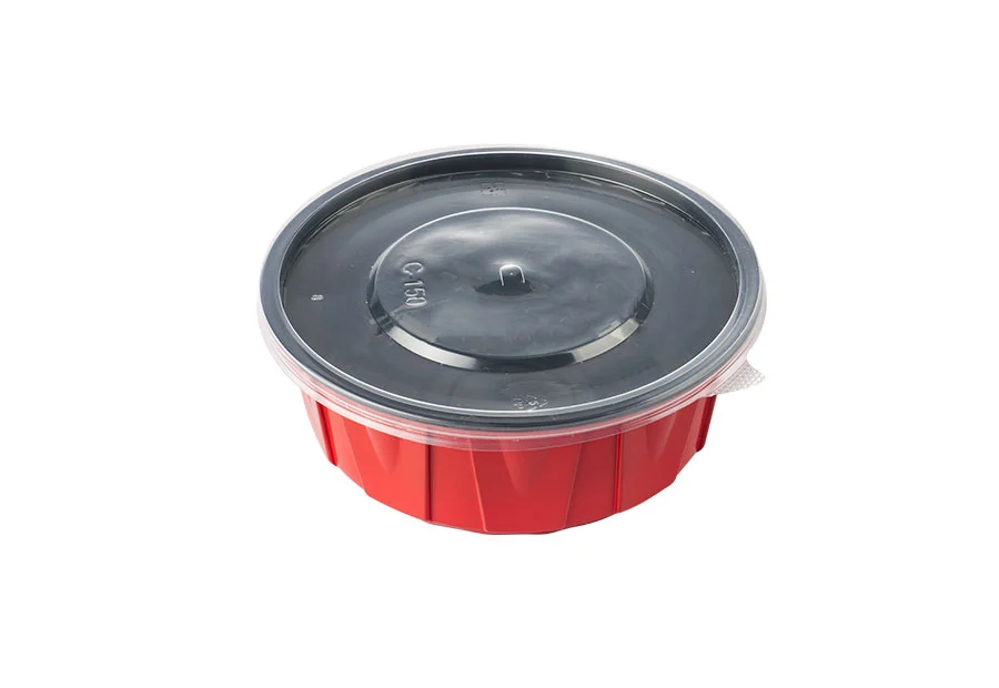 600ml Red And Black Lunch Bowl