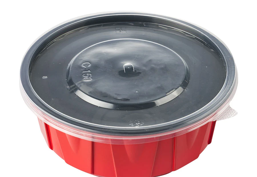 600ml Red And Black Lunch Bowl