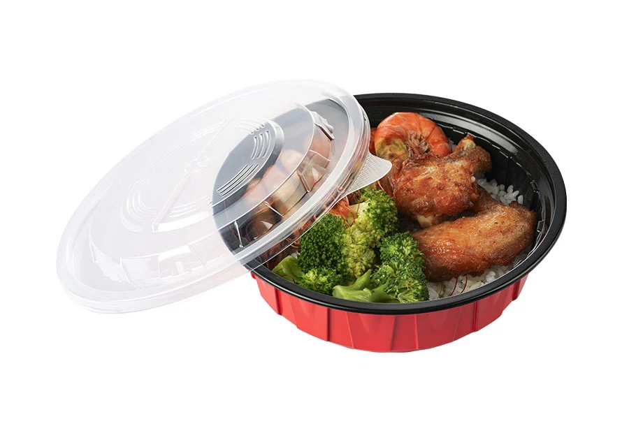 700ml Red And Black Lunch Bowl