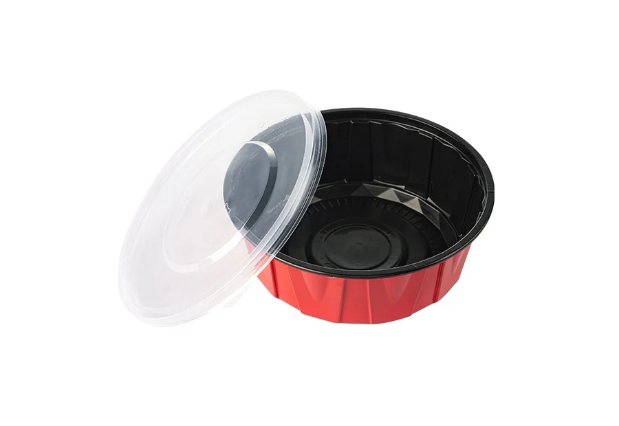 700ml Red And Black Lunch Bowl