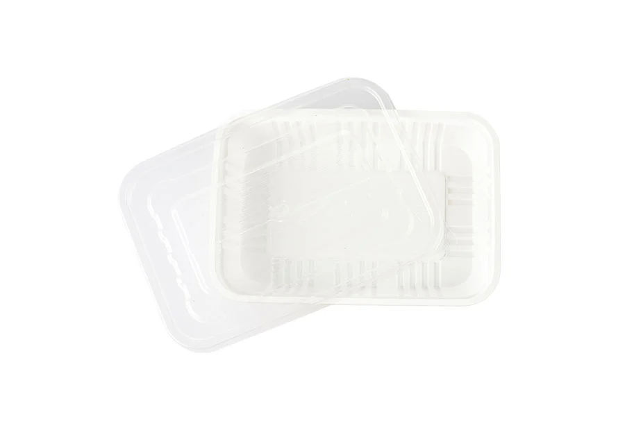 White Small Rectangle Plastic Container