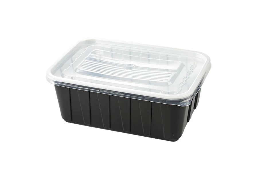 Black Large Plastic Lunch Box