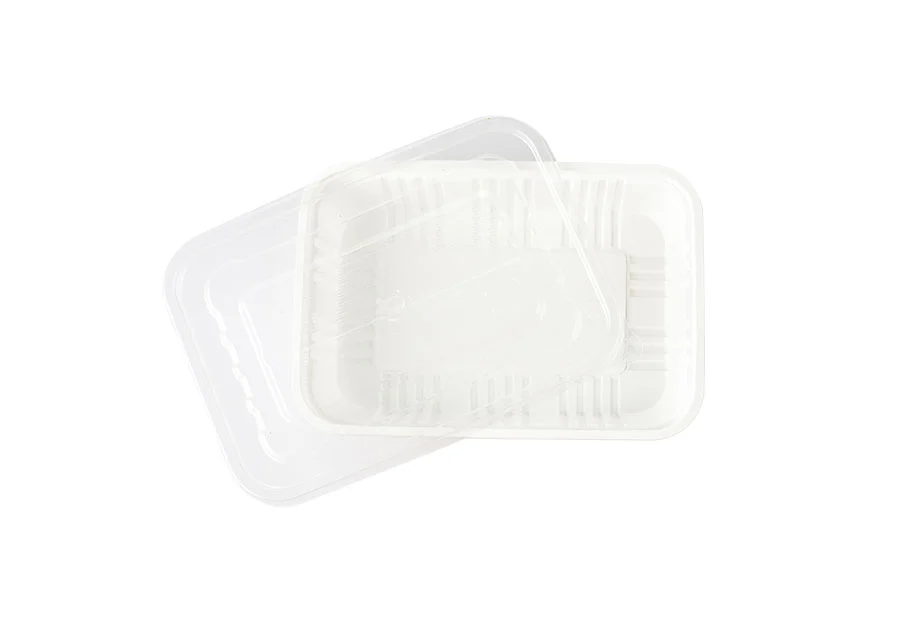 White Large Plastic Lunch Box