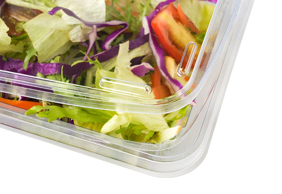 Tamper-Proof Sealed Salad Containers