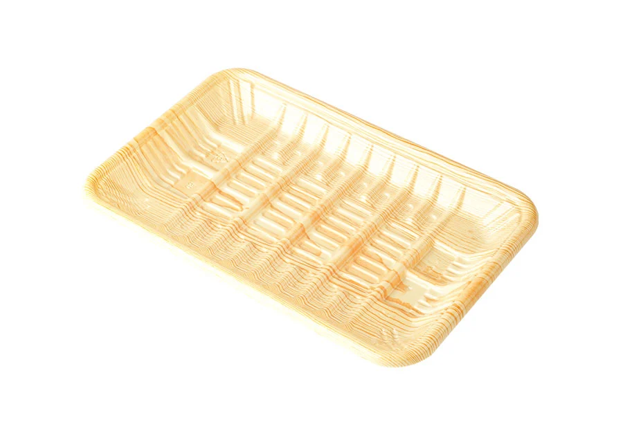 Wood Grain Plastic Tray