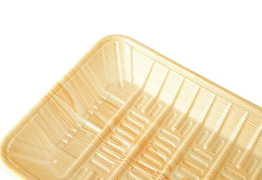 Wood Grain Plastic Tray