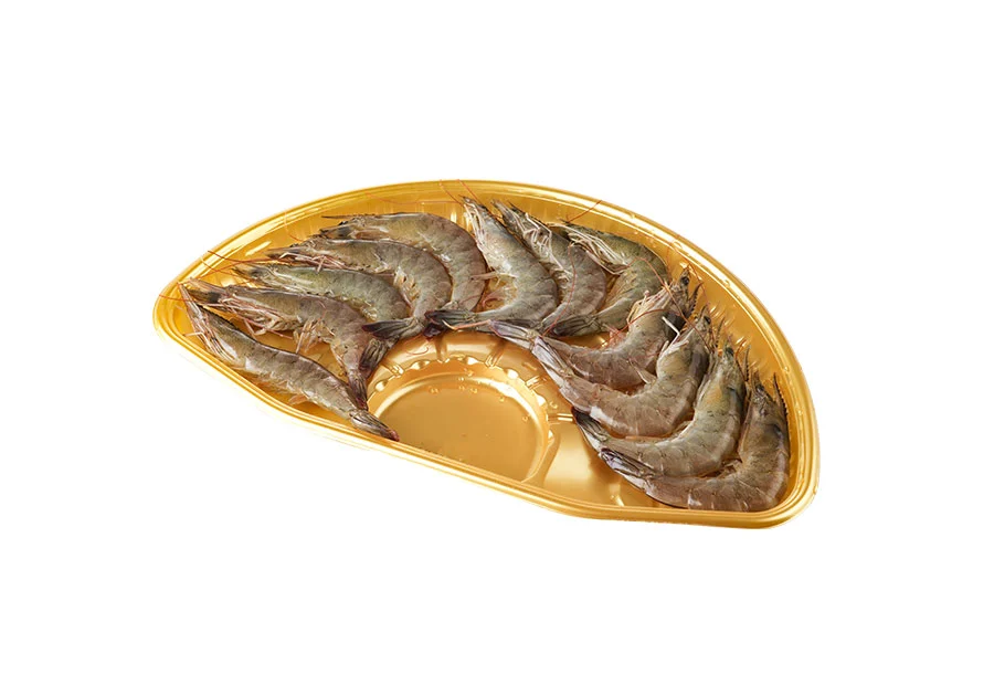 Fan Shape PP Tray For Seafood