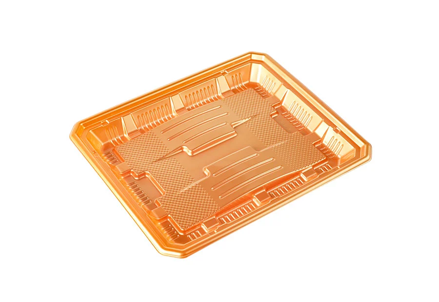 Orange Seafood Plastic Tray